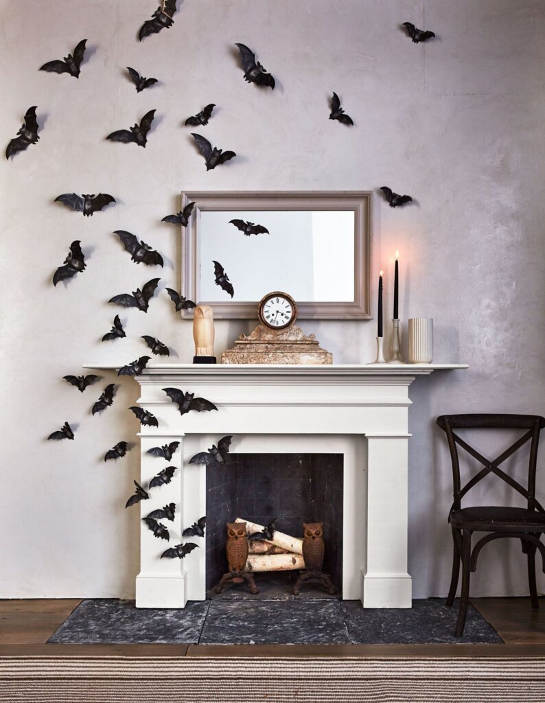 DIY bats on the wall