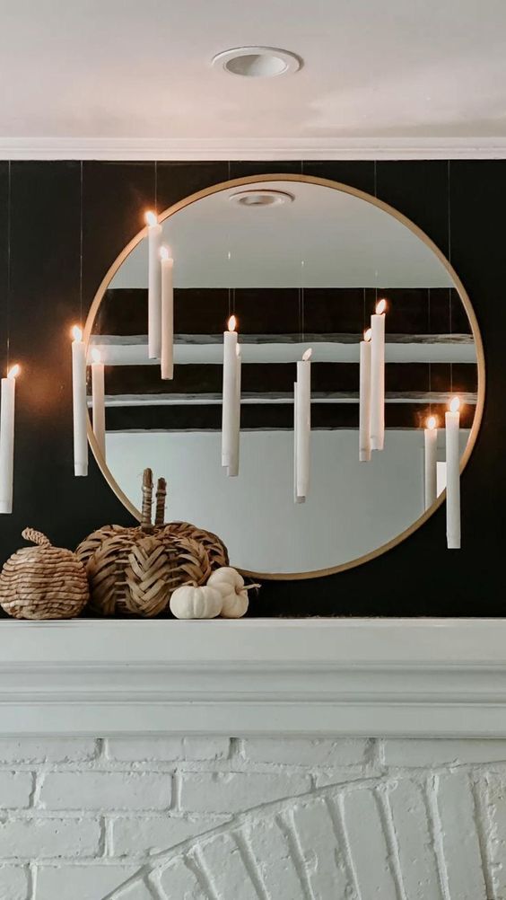 DIY Halloween decor floating candles