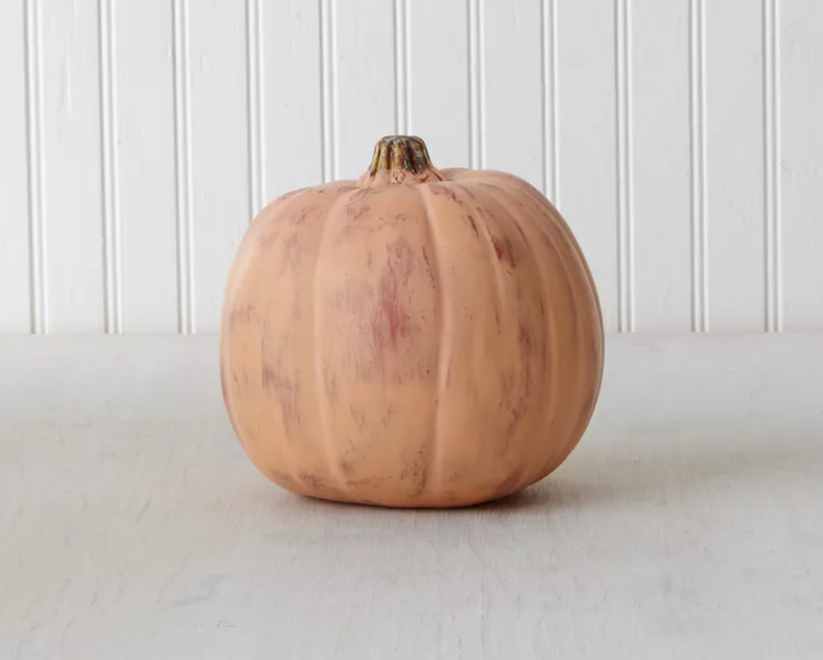 painting distressed small pumpkin