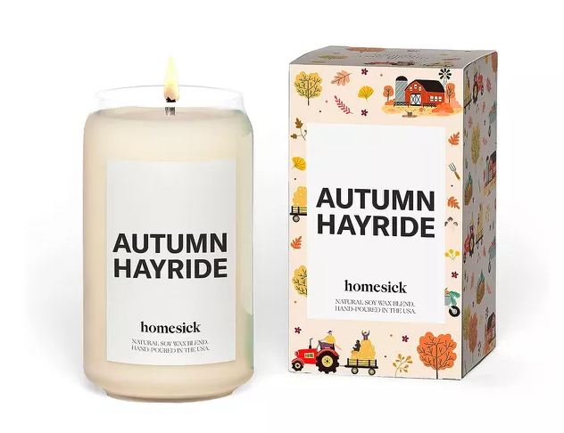 fall candles homesick autumn hayride