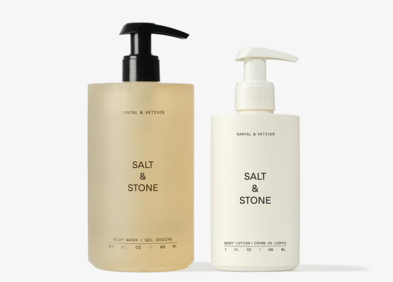 last minute Christmas gifts for her salt & stone bath set