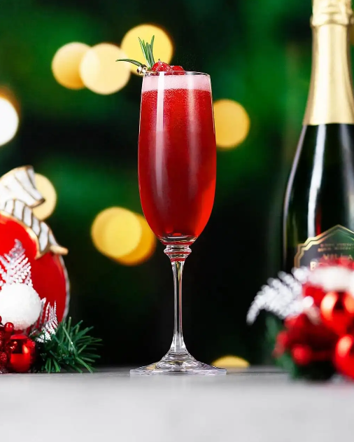 Christmas cocktails christmas mimosa