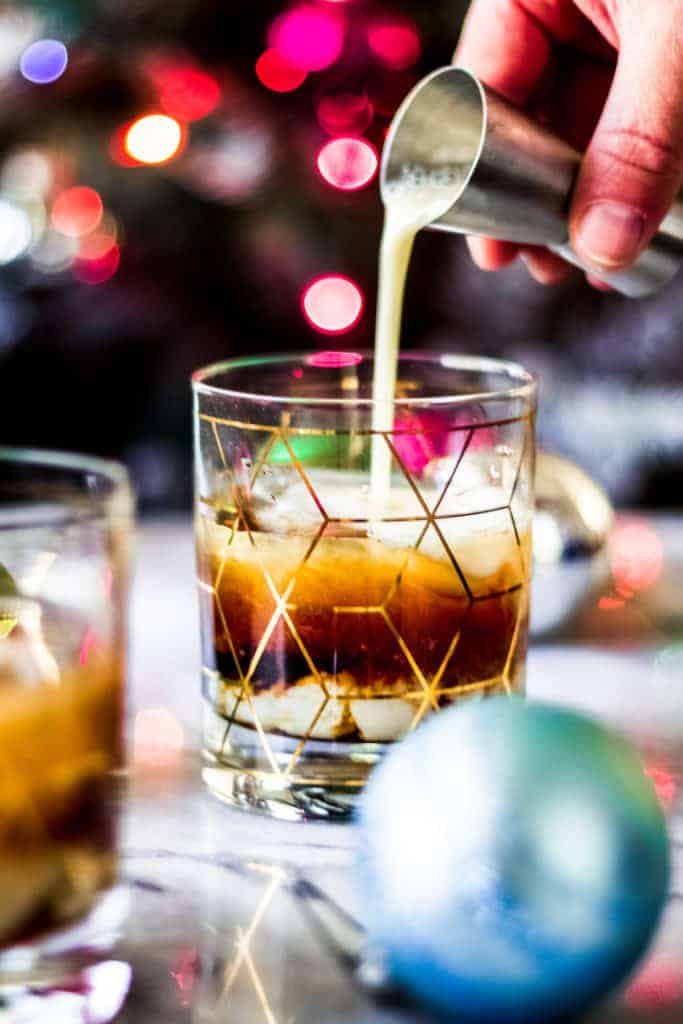 Christmas cocktails white russian
