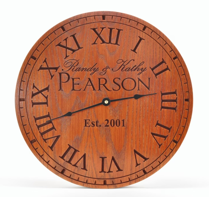 gift ideas for grandparents personalized clock