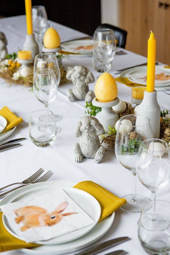 easter centerpieces vibrant yellow