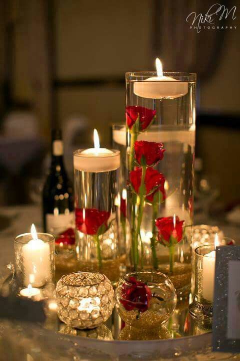 valentine's day decorations diy rose votives