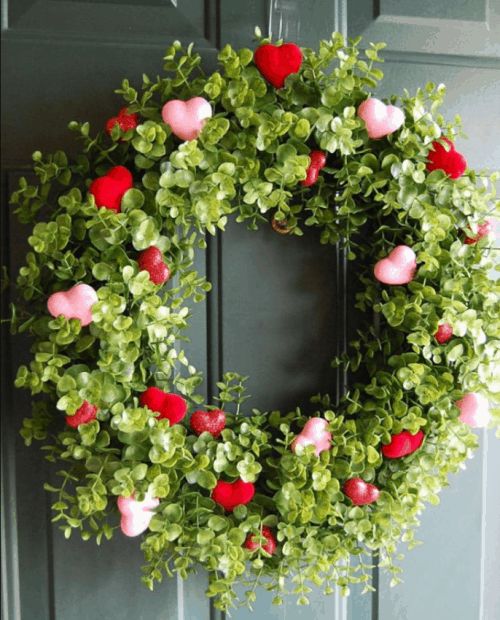 valentine's day decorations heart wreath