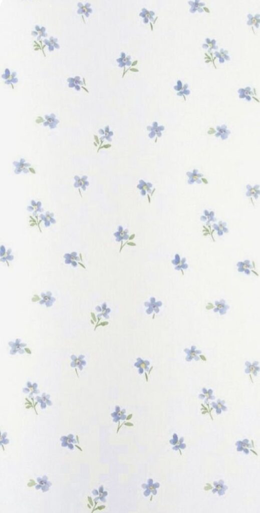 spring phone wallpaper blue flowers