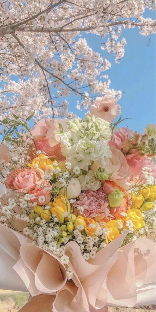 spring phone wallpaper bouquet