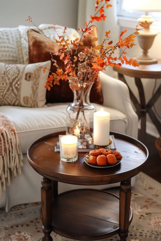 fall coffee table decor