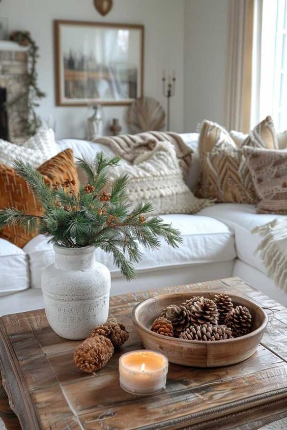 fall coffee table decor